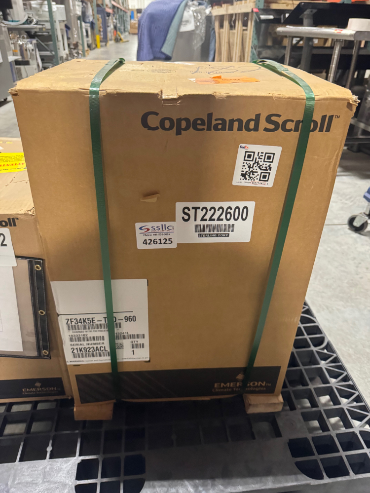 Image of Unused Copeland Scroll ZF34K5E Liquid Pump